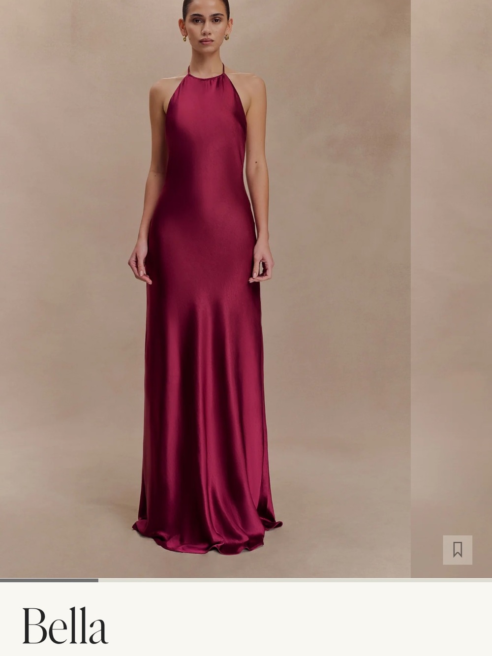 Meshki Bella halter maxi dress
